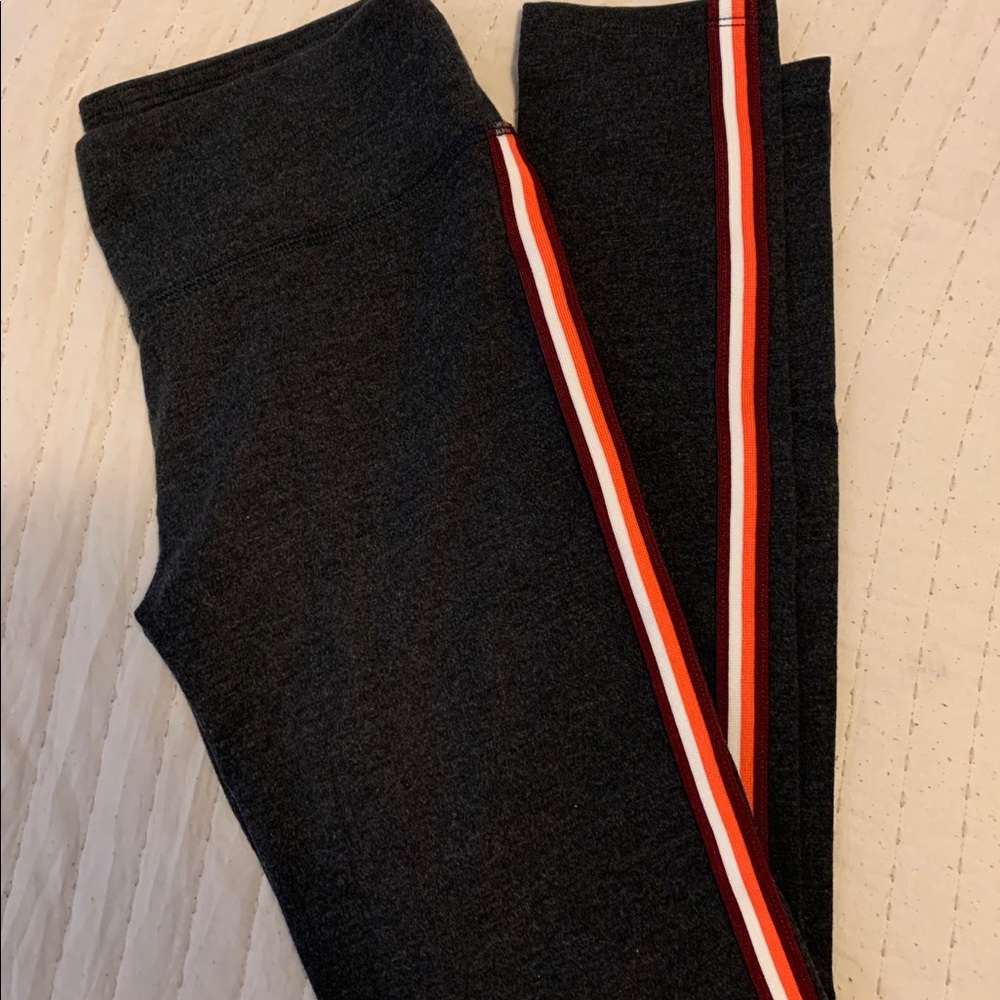 Aerie Chill Cotton Rainbow Striped Leggings